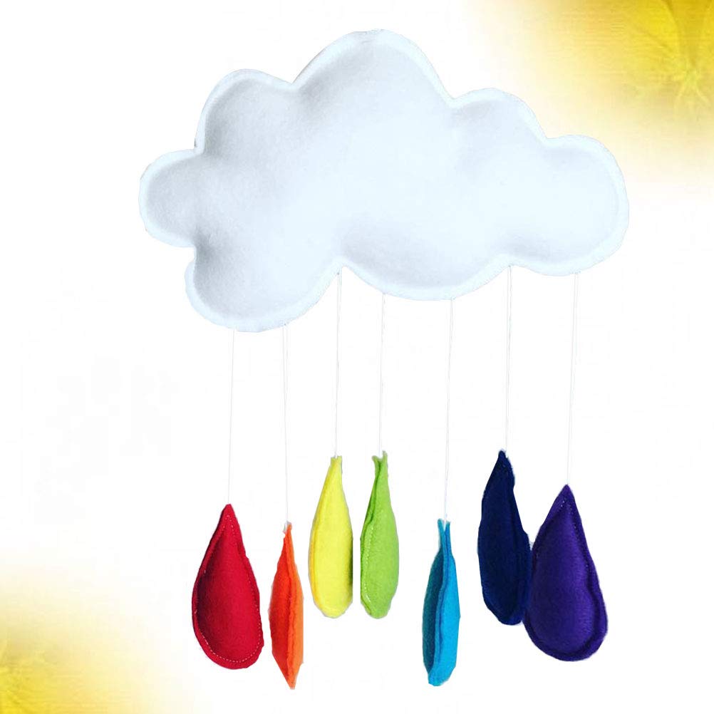 Cloud Rainbow Raindrops Wall Mobile Decor