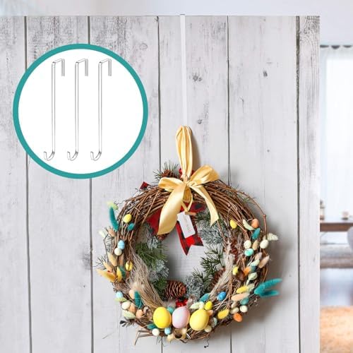 Ripeng 6 Piece 12 Inch Plastic Wreath Hanger for Front Door