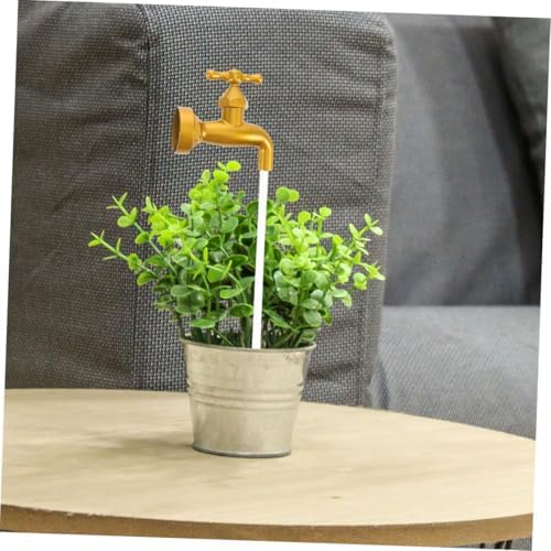Water Flowing Faucet Fountain Tabletop Ornament for Garden and Home