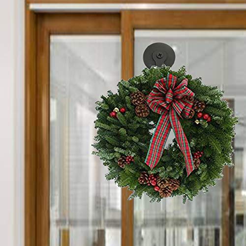 Strong Magnetic Wreath Hanger 2-Pack with Rubber Base