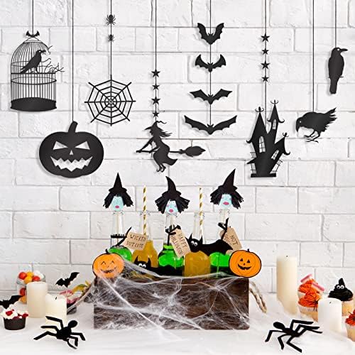 Vicenpal 16 Pcs Halloween Hanging Ornaments Set
