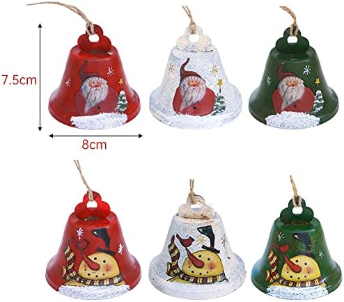 EUBUY Rustic Christmas Bell Ornament