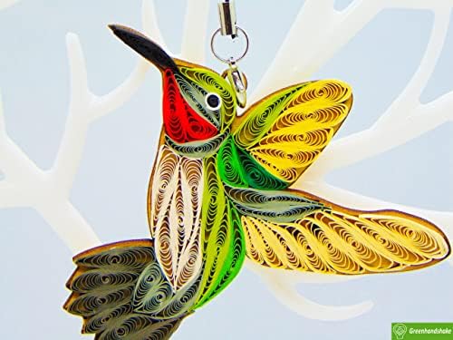 Greenhandshake Hummingbird Handmade Hanging Ornament
