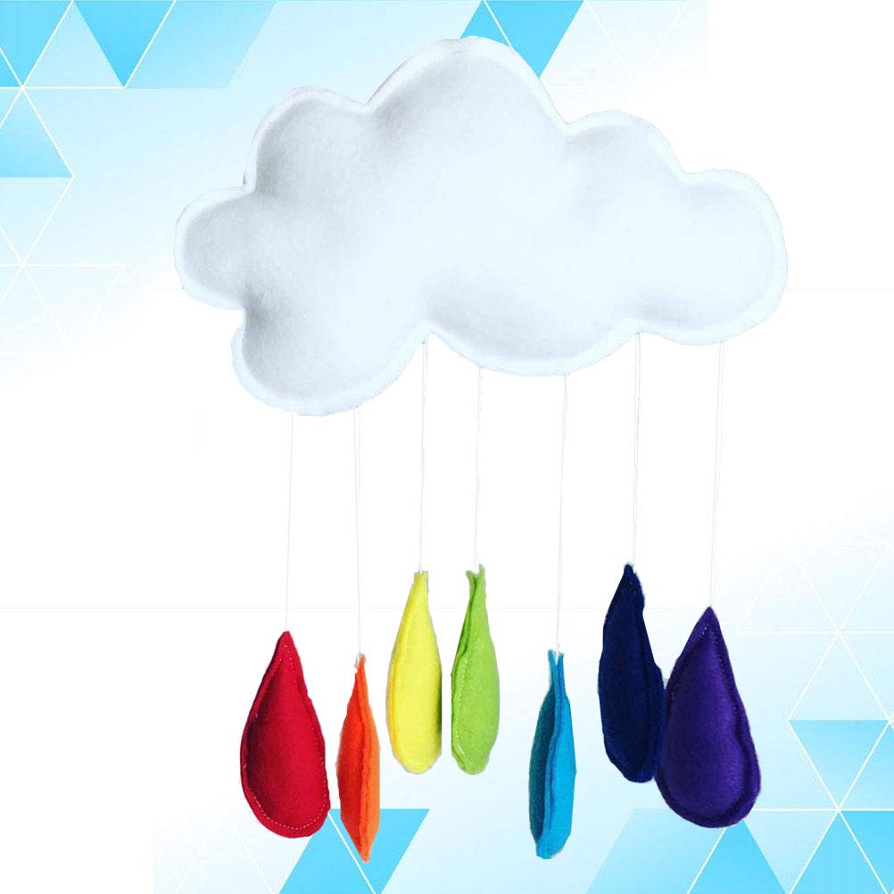 Cloud Rainbow Raindrops Wall Mobile Decor