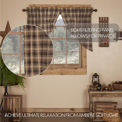 VHC Brands Prairie Swag Kitchen Curtains