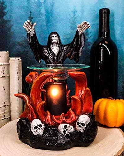 Ebros Fantasy Dark Grim Reaper Oil Burner Sculpture