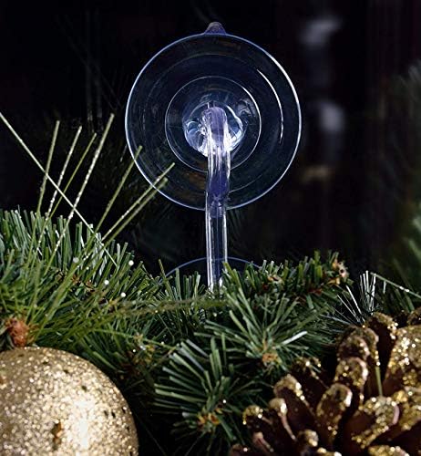 Christmas Wreath Holders Glass Window Door Hooks 6PCS