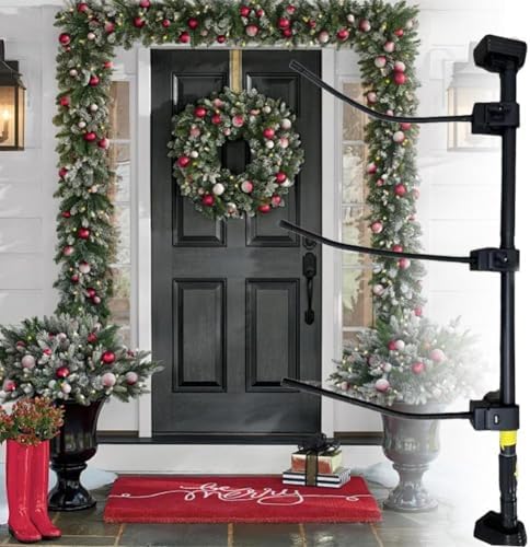 Adjustable Double Door Christmas Decoration Hanger No Tools Needed