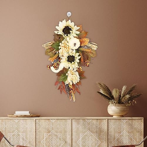 Esquirla Teardrop Hanging Fall Wreath 45cm