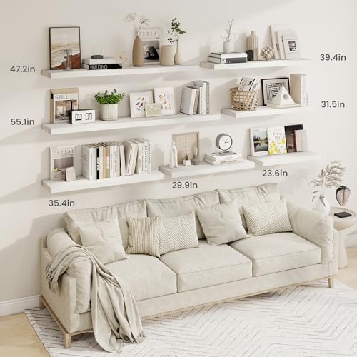 Fun Memories Floating Shelves for Wall Set of 2