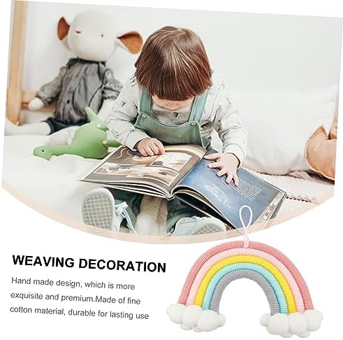 VICASKY Cloud Rainbow Wall Macrame Art Decoration