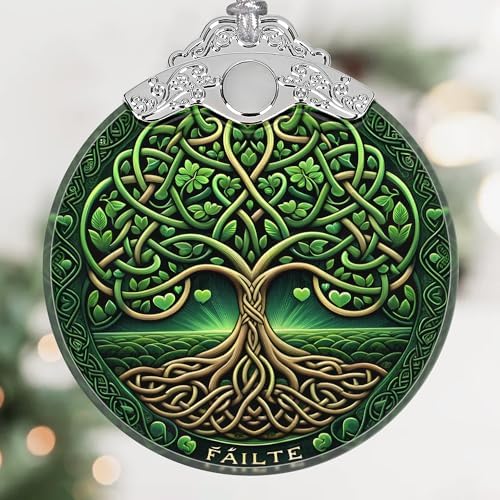 Tree of Life Stained Glass Hanging Ornament - Christmas Decor