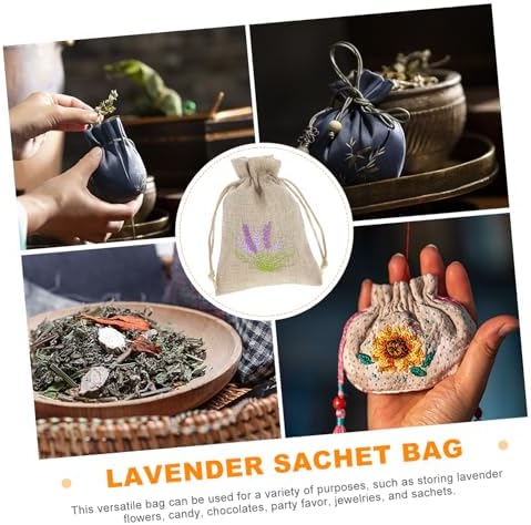 TOGEVAL 10pcs Empty Sachet Bags for Dried Flowers and Perfume