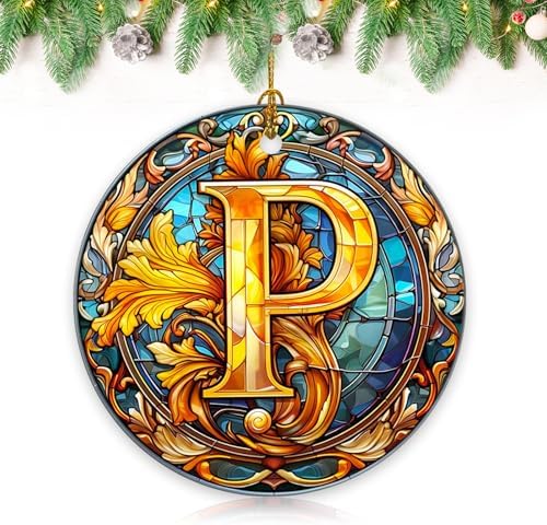 26 Letters Christmas Tree Letter Decorations Pendant