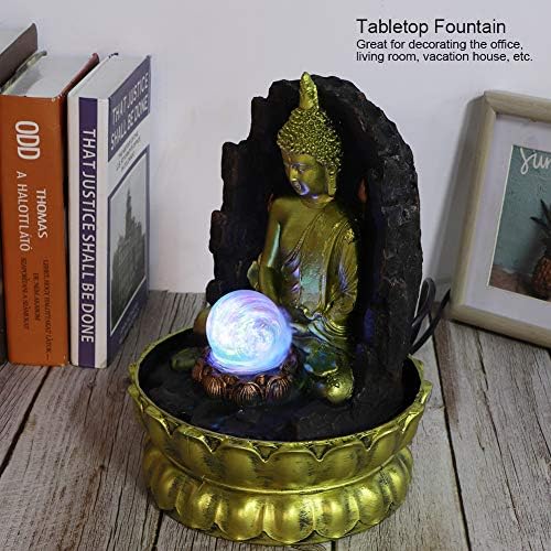 CHICIRIS Water Fountain Ornament with LED Light