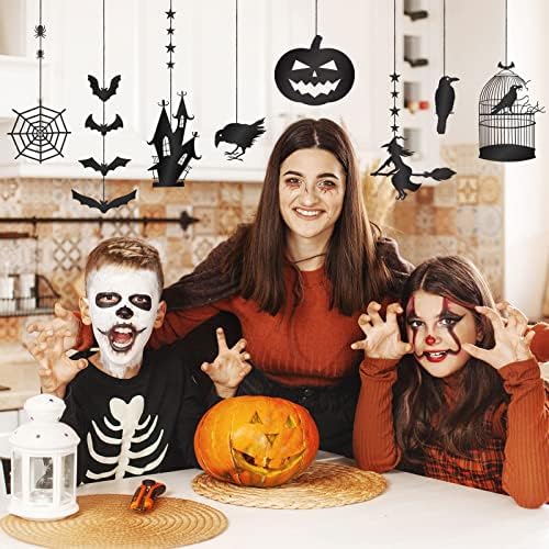 Vicenpal 16 Pcs Halloween Hanging Ornaments Set