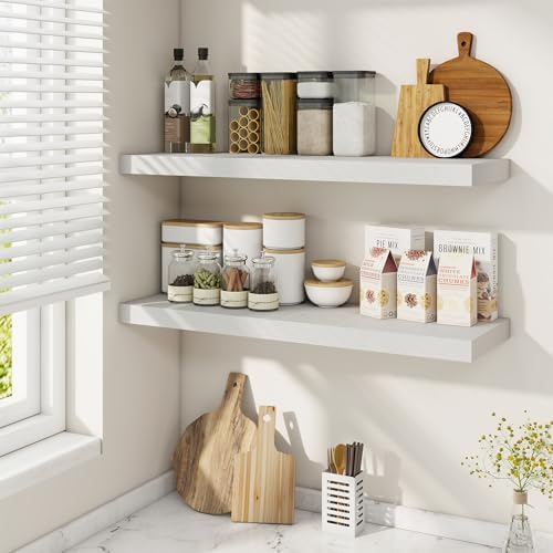 Fun Memories Floating Shelves for Wall Set of 2
