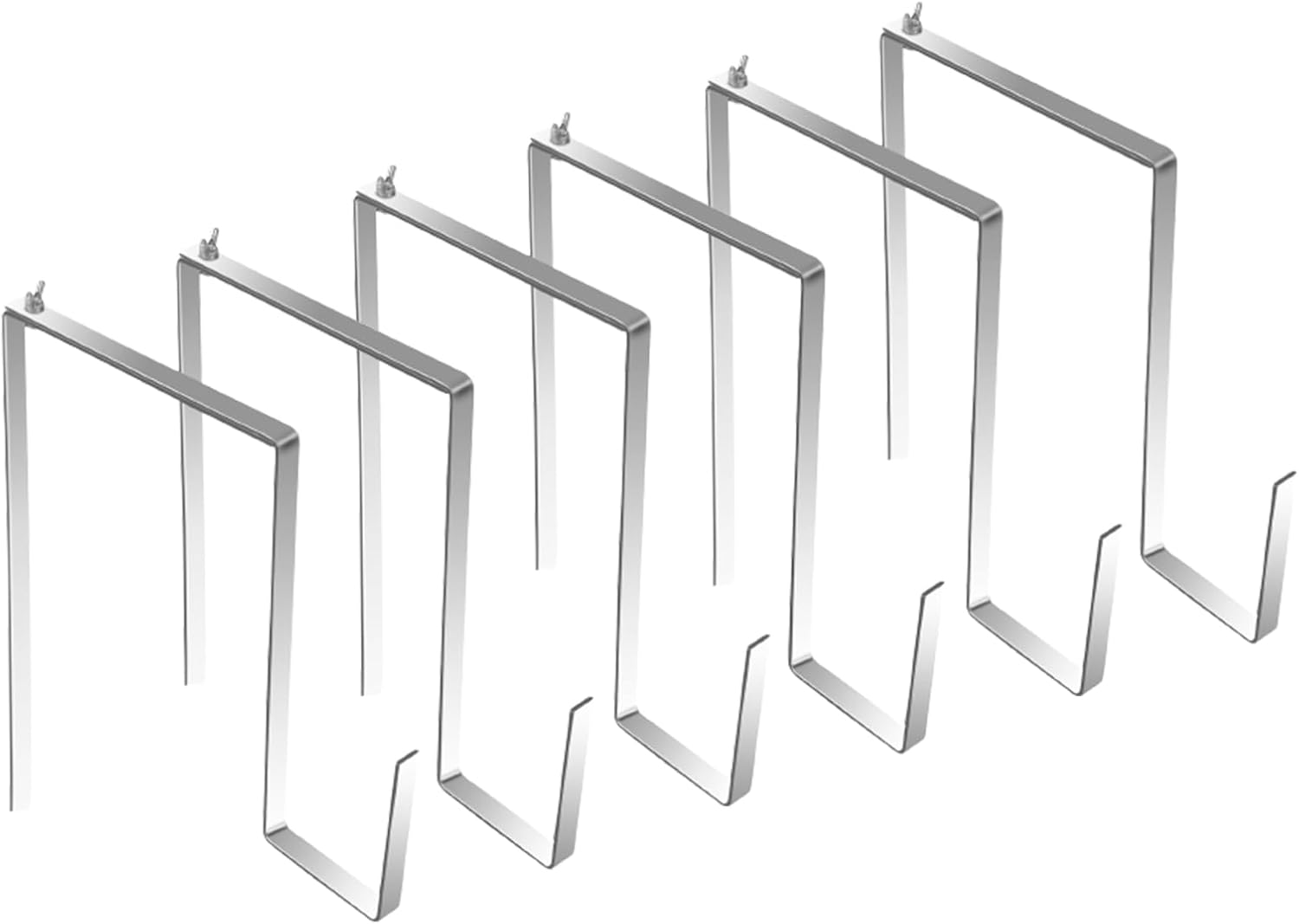 6Pcs Stainless Steel Christmas Grave Wreath Hanger