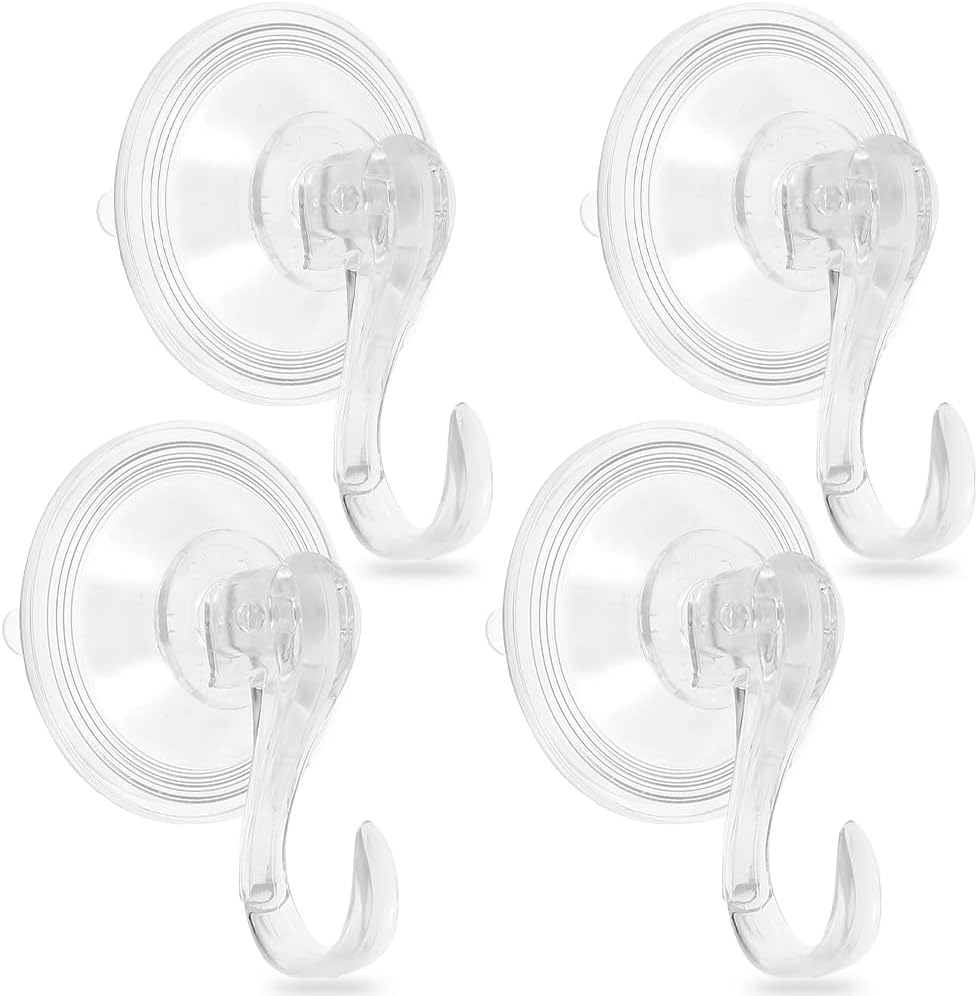 8Pcs Reusable Suction Cup Wreath Hangers for Bathroom Kitchen Windows