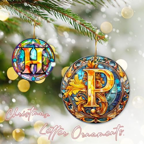 26 Letters Christmas Tree Letter Decorations Pendant