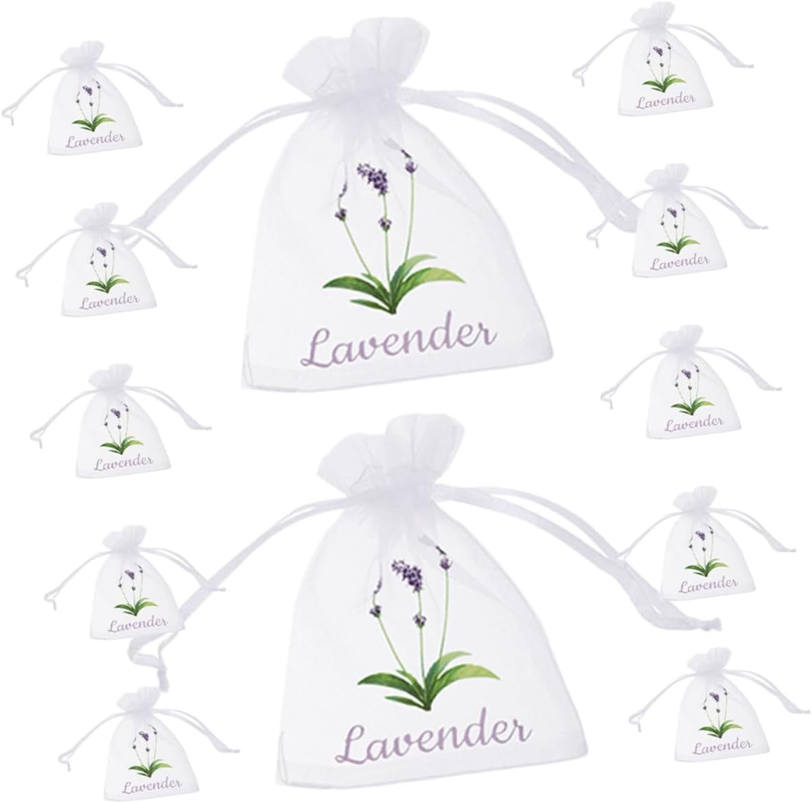 50PCS Empty Drawstring Sachet Bags for Lavender Tea