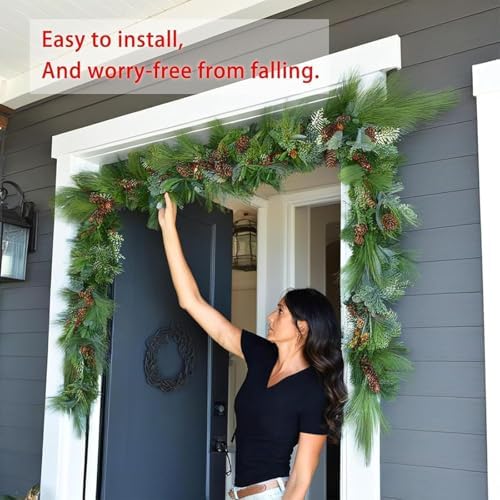 Adjustable Garland Hanger for Front Door No Screws Damage Free