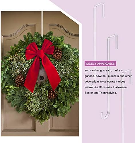 Ripeng 6 Piece 12 Inch Plastic Wreath Hanger for Front Door