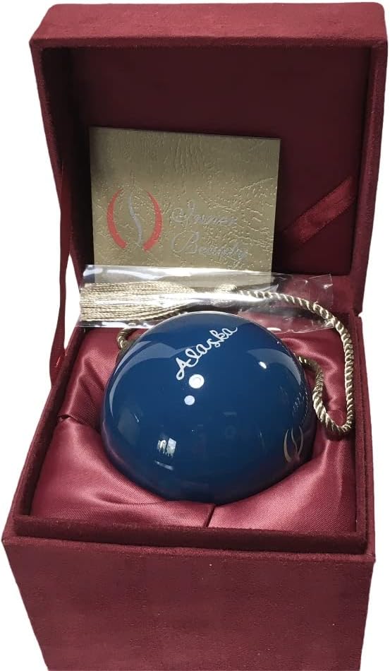 Alaska Orca Killer Whale Glass Ornament 3 Inch