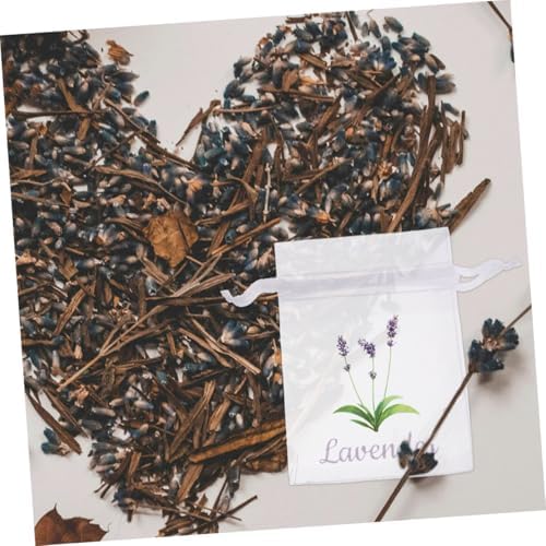 PRETYZOOM 50pcs Organza Drawstring Pouches for Dried Flowers Spices