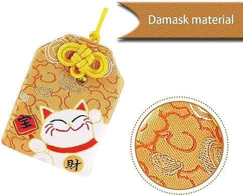 Japanese Shrine Lucky Amulet Brocade Design Ornament