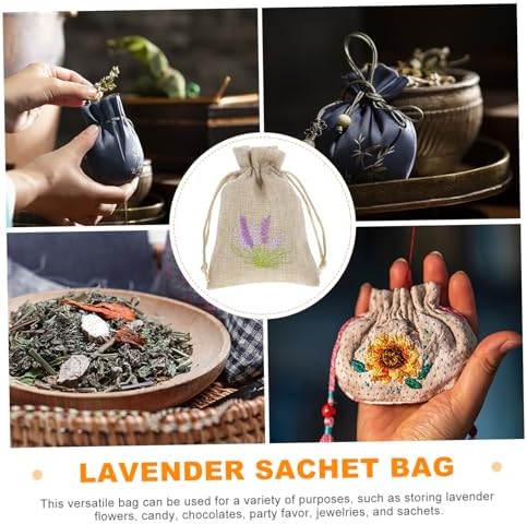 10pcs Lavender Scent Sachets for Closet and Flower Storage