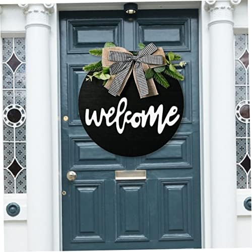 PRETYZOOM Elegant Door Wreath Hanger Welcome Board Decor