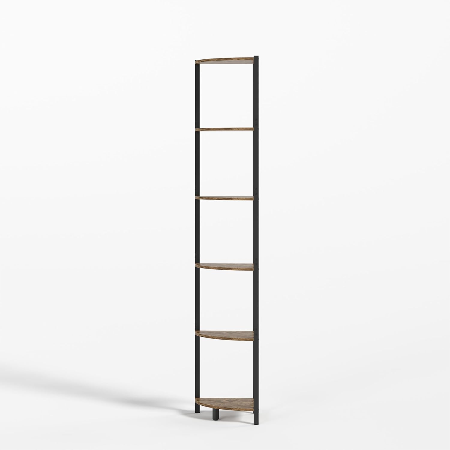 ZIYOO 6 Tier Corner Shelf with LED Light