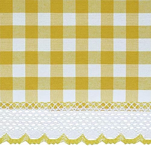 Farmhouse Curtains Buffalo Plaid Gingham Checkered Pair