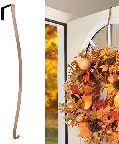 Haute Decor HighProfile Curved Wreath Hanger - Brushed Copper