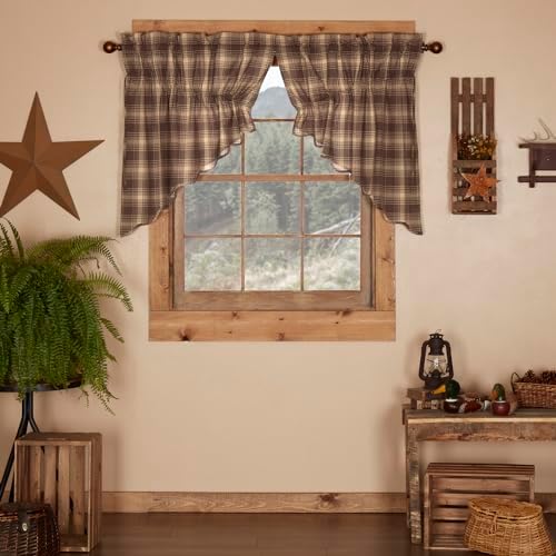 VHC Brands Prairie Swag Kitchen Curtains