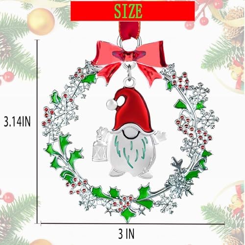 2025 Christmas Ornament Handcrafted Metal Wreath