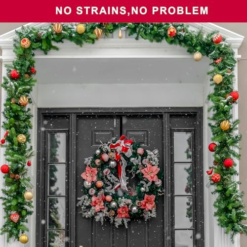 4 Pack 15 Inch Wreath Hanger Metal Hooks Black