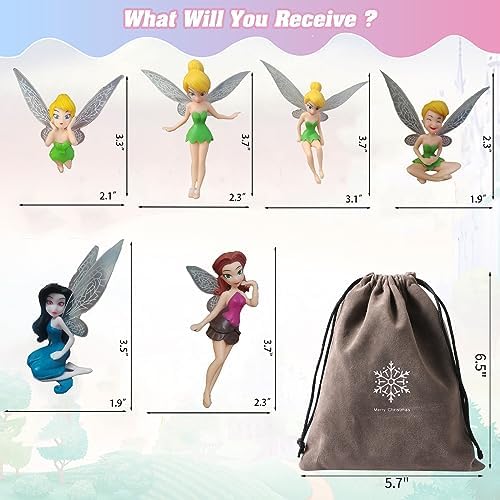 Princess Fairy Christmas Tree Decoration Set 6 Pcs