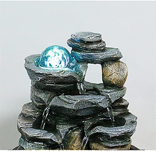 SUNESA Tabletop Fountain Rock Falls Calming Waterfall Decor