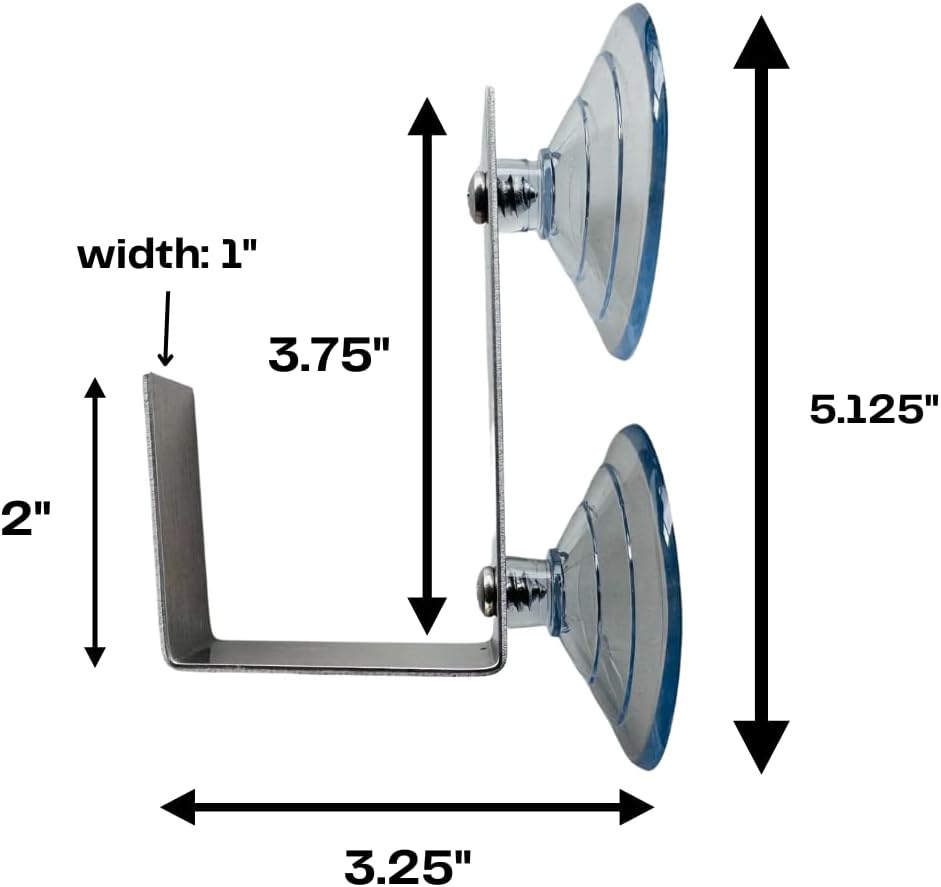 Glass Door Wreath Hanger with 2 Suction Cups