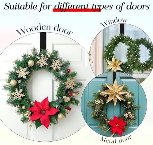 MCFULL 14 Inch Wreath Hangers for Front Door