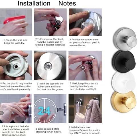 Heavy Duty Suction Cup Wreath Hooks for Glass Doors and Windows
