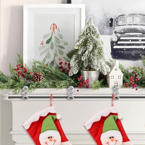 8pcs Christmas Garland Ties Wreath Holder