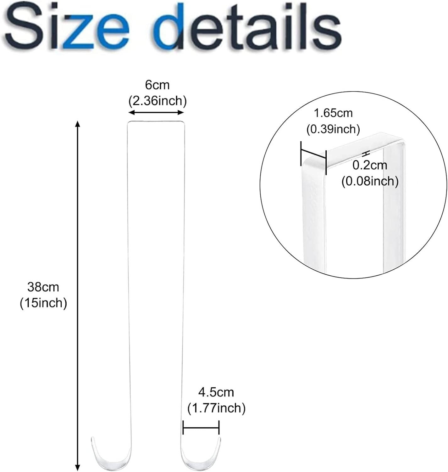 INCREWAY Double-Sided Wreath Hanger Over Door