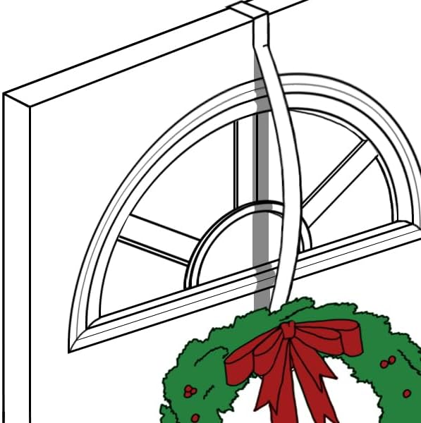 Haute Decor HighProfile Curved Wreath Hanger - Brushed Copper