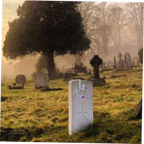 2Pcs Wreath Hanger for Headstones Iron Frame Holiday Decorations