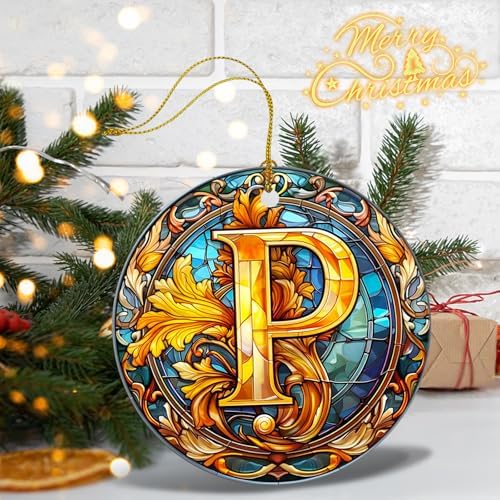 26 Letters Christmas Tree Letter Decorations Pendant