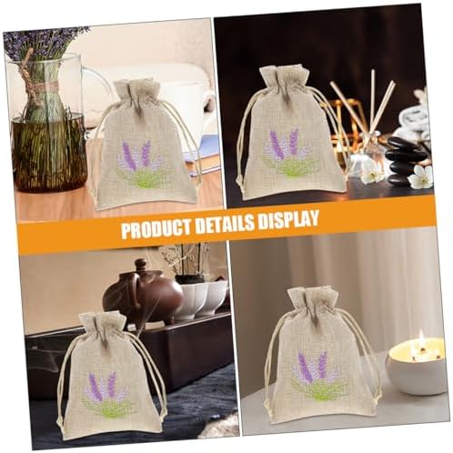 5pcs Dried Lavender Sachet Bags Empty Fragrance Pouches Reusable