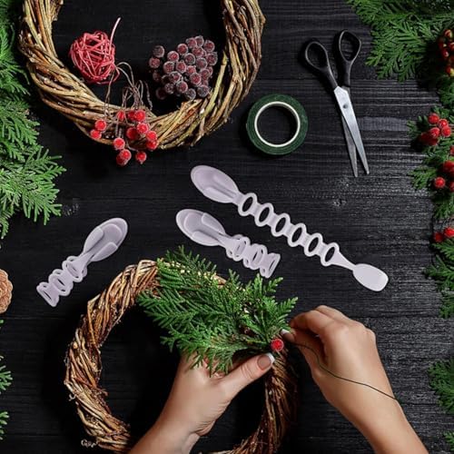 8pcs Christmas Garland Ties Wreath Holder